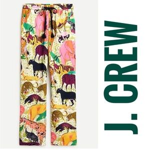 J. Crew Multicolor Animal Print Pants I have top too